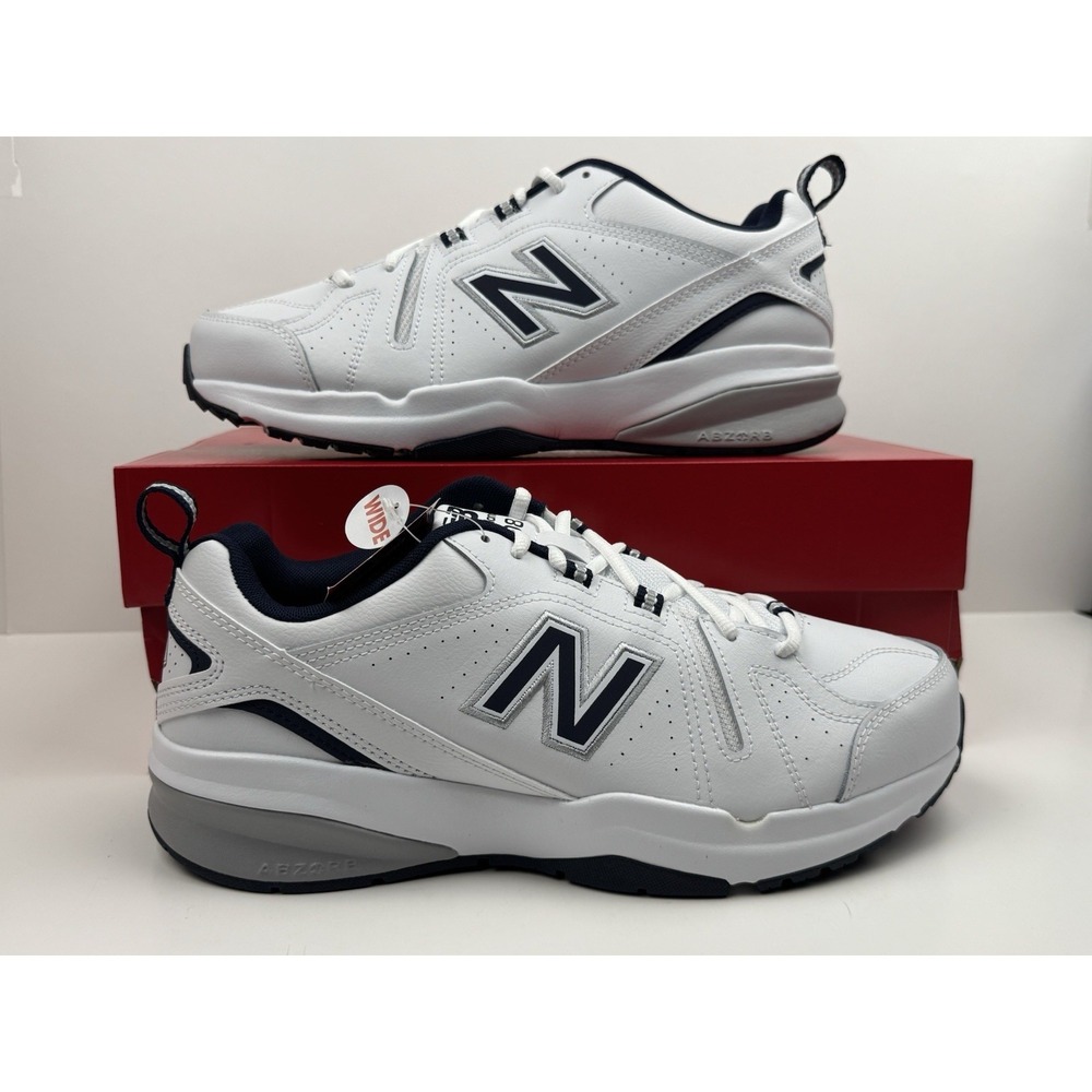 New Balance MX608v5 Sneakers Men's Size 11.5 4E Wide White/Blue MX608WN5
